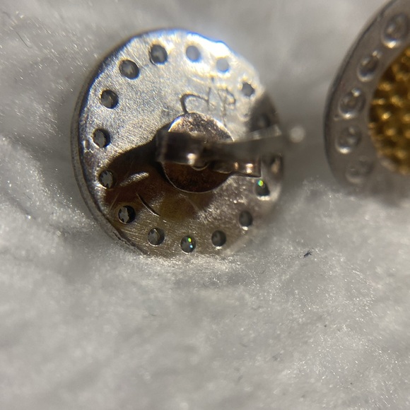 Hand made and signed Sterling 925 Sunflower Studs - Picture 9 of 11